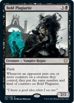 Bold Plagiarist : COMMANDER 2021 - 037/081 - Magic the Gathering Single Card