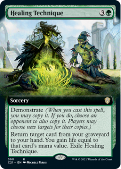 Healing Technique (BORDERLESS) : COMMANDER 2021 - 390 - Magic the Gathering Single Card