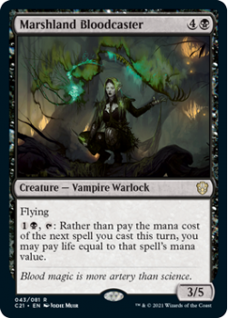 Marshland Bloodcaster : COMMANDER 2021 - 043/081 - Magic the Gathering Single Card