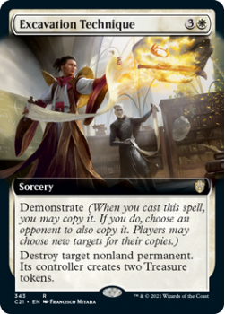 Excavation Technique (BORDERLESS) : COMMANDER 2021 - 343 - Magic the Gathering Single Card