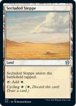 Secluded Steppe : COMMANDER 2021 - 315 - Magic the Gathering Single Card