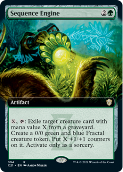 Sequence Engine (BORDERLESS) : COMMANDER 2021 - 394 - Magic the Gathering Single Card