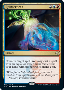 Reinterpret : COMMANDER 2021 - 073/081 - Magic the Gathering Single Card