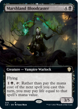 Marshland Bloodcaster (BORDERLESS) : COMMANDER 2021 - 370 - Magic the Gathering Single Card