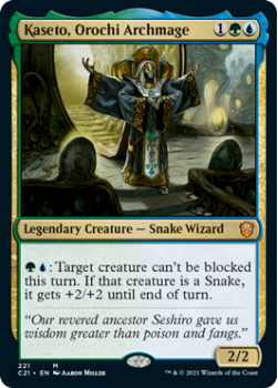 Kaseto, Orochi Archmage : COMMANDER 2021 - 221 - Magic the Gathering Single Card