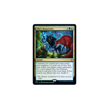 Oko's Hospitality (Planeswalker Deck) : THRONE OF ELDRAINE 312/269 - Magic the Gathering Single Card