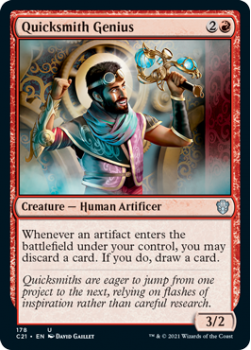 Quicksmith Genius : COMMANDER 2021 - 178 - Magic the Gathering Single Card