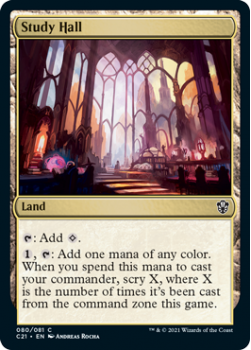 Study Hall : COMMANDER 2021 - 080/081 - Magic the Gathering Single Card