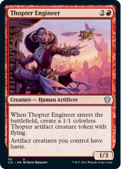 Thopter Engineer : COMMANDER 2021 - 181 - Magic the Gathering Single Card