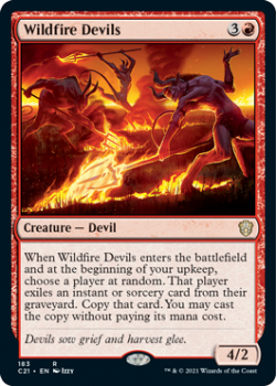 Wildfire Devils : COMMANDER 2021 - 183 - Magic the Gathering Single Card