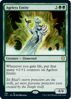 Ageless Entity : COMMANDER 2021 - 184 - Magic the Gathering Single Card