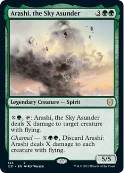 Arashi, the Sky Asunder : COMMANDER 2021 - 185 - Magic the Gathering Single Card