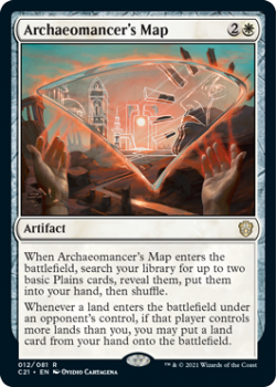 Archaeomancer's Map : COMMANDER 2021 - 012/081 - Magic the Gathering Single Card
