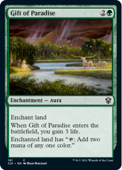 Gift of Paradise : COMMANDER 2021 - 191 - Magic the Gathering Single Card