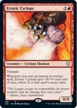 Erratic Cyclops : COMMANDER 2021 - 166 - Magic the Gathering Single Card