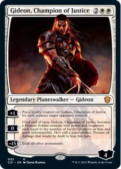 Gideon, Champion of Justice : COMMANDER 2021 - 093 - Magic the Gathering Single Card