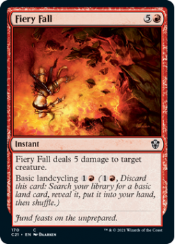 Fiery Fall : COMMANDER 2021 - 170 - Magic the Gathering Single Card