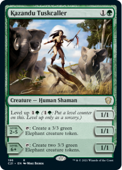Kazandu Tuskcaller : COMMANDER 2021 - 196 - Magic the Gathering Single Card