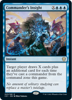 Commander's Insight : COMMANDER 2021 - 023/081 - Magic the Gathering Single Card
