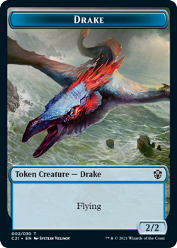 Drake Token // Elemental Token : COMMANDER 2021 - Magic the Gathering Single Card