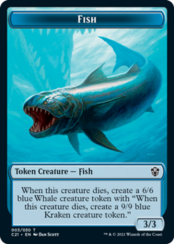 Fish Token // Beast Token : COMMANDER 2021 - Magic the Gathering Single Card