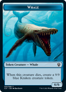 Whale Token // Beast Token : COMMANDER 2021 - Magic the Gathering Single Card