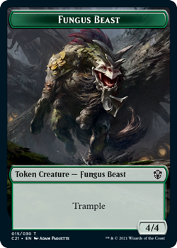 Fungus Beast Token // Demon Token : COMMANDER 2021 - Magic the Gathering Single Card