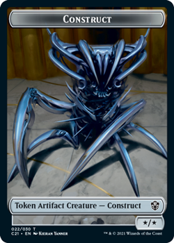 Construct Token // Treasure Token: COMMANDER 2021 - Magic the Gathering Single Card