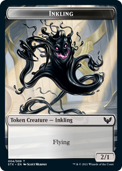 Inkling Token // Elemental Token (FOIL) - STRIXHAVEN: SCHOOL OF MAGES - Double Sided Token - Magic the Gathering Single Card