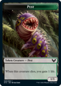 Pest Token // Spirit Token (FOIL) - STRIXHAVEN: SCHOOL OF MAGES - Double Sided Token - Magic the Gathering Single Card