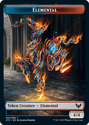 Lukka, Wayward Bonder Emblem // Elemental Token (FOIL) - STRIXHAVEN: SCHOOL OF MAGES - Double Sided Token - Magic the Gathering Single Card - Image 2