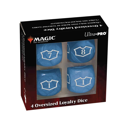 Ultra Pro Deluxe 22MM Island Loyalty Dice Set with 7-12 for Magic: The Gathering