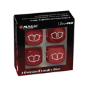 Ultra Pro Deluxe 22MM Mountain Loyalty Dice Set with 7-12 for Magic: The Gathering