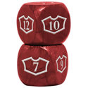 Ultra Pro Deluxe 22MM Mountain Loyalty Dice Set with 7-12 for Magic: The Gathering - Image 2
