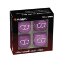 Ultra Pro Deluxe 22MM Swamp Loyalty Dice Set with 7-12 for Magic: The Gathering