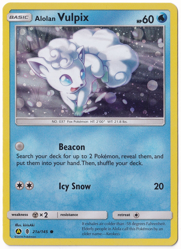 Alolan Vulpix (ALTERNATIVE ART HOLO) SUN AND MOON