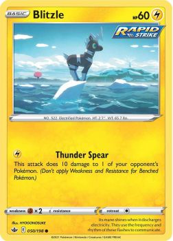 Blitzle : SWORD AND SHIELD - CHILLING REIGN - 50/198 - Pokemon Single Card