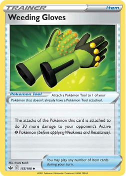 Weeding Gloves : SWORD AND SHIELD - CHILLING REIGN - 155/198 - Pokemon Single Card