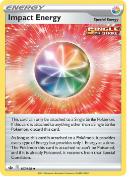 Impact Energy : SWORD AND SHIELD - CHILLING REIGN - 157/198 - Pokemon Single Card