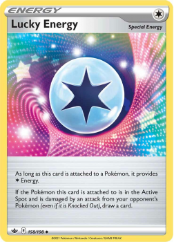 Lucky Energy : SWORD AND SHIELD - CHILLING REIGN - 158/198 - Pokemon Single Card