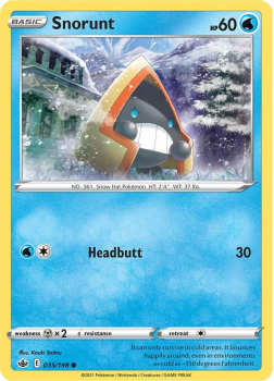 Snorunt : SWORD AND SHIELD - CHILLING REIGN - 35/198 - Pokemon Single Card