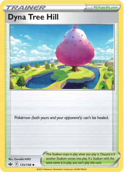Dyna Tree Hill : SWORD AND SHIELD - CHILLING REIGN - 135/198 - Pokemon Single Card
