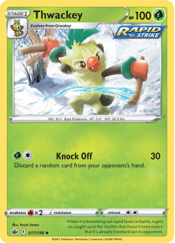 Thwackey : SWORD AND SHIELD - CHILLING REIGN - 17/198 - Pokemon Single Card