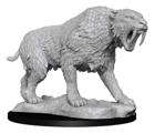 WizKids Deep Cuts Unpainted Miniatures Saber-Toothed Tiger - Image 2