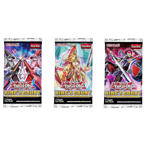 Yu-Gi-Oh! Sealed Special Booster PACK (7 Cards) - King's Court (1st Edition) Yu-Gi-Oh! Sealed Special Booster PACK (7 Cards) - King's Court (1st Edition)