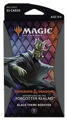 Magic the Gathering: Dungeons & Dragons - Adventures in the Forgotten Realms - Theme Booster Pack Black Magic the Gathering: Dungeons & Dragons - Adventures in the Forgotten Realms - Theme Booster Pack Black