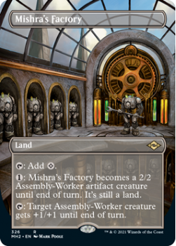 Mishra's Factory (BORDERLESS) (FOIL) - MODERN HORIZONS 2 - 326 - Magic the Gathering Single Card