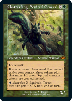 Chatterfang, Squirrel General (Retro Frame) (FOIL) - MODERN HORIZONS 2 - Magic the Gathering Single Card