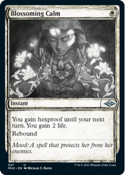Blossoming Calm (Sketch) (FOIL) - MODERN HORIZONS 2 - 327 - Magic the Gathering Single Card