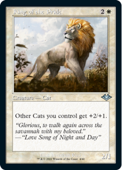 King of the Pride (Retro Frame) (FOIL) - Modern Horizons - Magic the Gathering Single Card